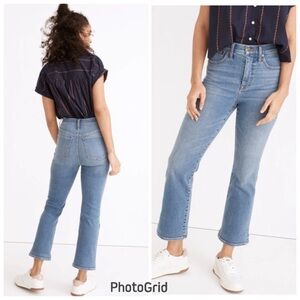 Madewell Jeans Womens Sz 24 P Cali Demi Boot Dorrance Wash Blue Denim Pants Crop